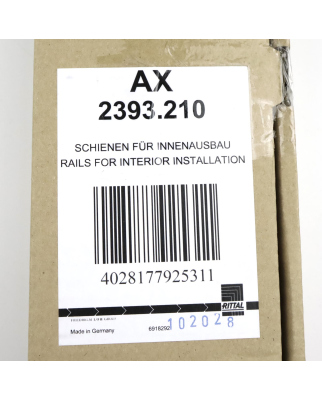RITTAL Schiene für Innenausbau AX 2393.210 (4Stk.) OVP