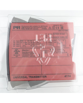 PR electronics Universal-Messumformer 4114 OVP