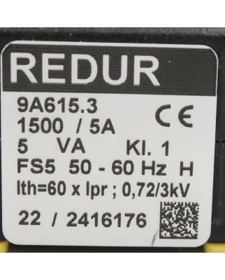 REDUR Aufsteckstromwandler 9A615.3 1500/5A 5VA OVP