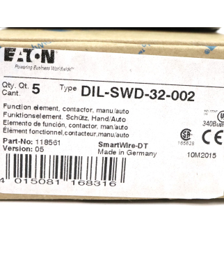 Eaton Funktionselement DIL-SWD-32-002 118561 (5Stk.) OVP
