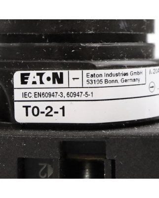 Eaton Hauptschalter T0-2-1/EA/SVB 038873 OVP