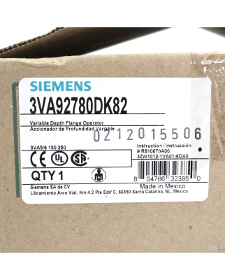 Siemens Bedieneinheit 3VA9278-0DK82 OVP