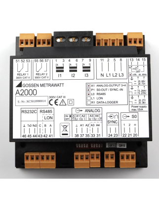 Gossen Metrawatt Leistungsmessgerät A2000 A2000-V002 A2000-A1-P1-W0 OVP