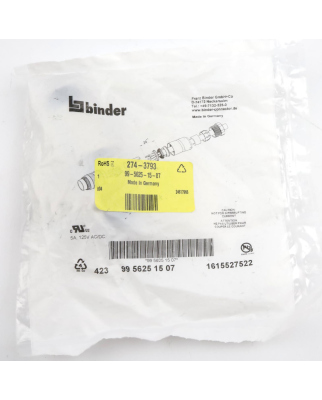 binder Rundsteckverbinder 99 5625 15 07 OVP