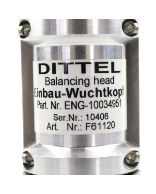 Walter Dittel Einbau-Wuchtkopf ENG-10034951 F61120 NOV