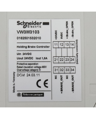 Schneider Electric Haltebremsen-Controller VW3M3103...