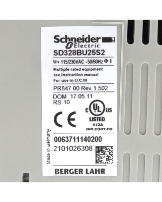 Schneider Electric Schrittmotorverstärker SD328BU25S2 GEB