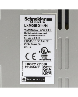 Schneider Electric Servoverstärker LXM05BD14N4 NOV