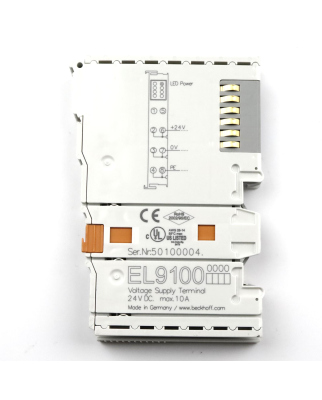 Beckhoff Potenzialeinspeiseklemme EL9100 NOV