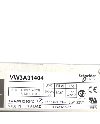 Schneider Electric EMV-Filter VW3A31404 GEB