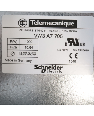 Schneider Electric Bremswiderstand VW3A7705 806577 OVP