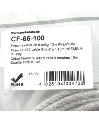 DINIC Firewire-Kabel CF-66-100 10m OVP