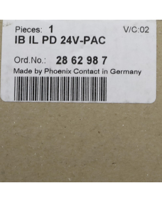 Phoenix Contact Inline-Klemme IB IL PD 24V-PAC 2862987 SIE
