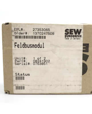 SEW Eurodrive Feldbusmodul MQP21D 08241902 OVP