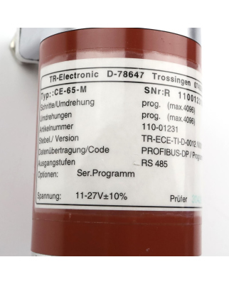 TR Electronic Drehgeber CE-65-M 110-01231 GEB