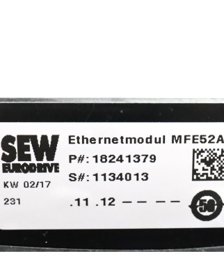 SEW Eurodrive Ethernetmodul MFE52A 18241379 GEB