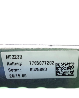 SEW Eurodrive Anschlusseinheit MFZ23D NOV