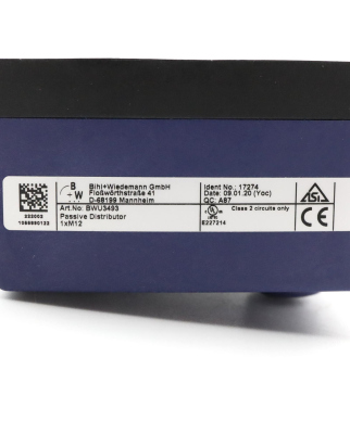 Bihl+Wiedemann Passivverteiler BWU3493 GEB