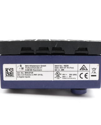 Bihl+Wiedemann ASi Digitaleingangsmodul BWU2725 GEB