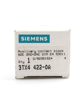 Siemens Hilfsschalterblock 3TX4422-0A OVP