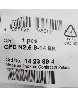 Phoenix Contact Mutter QPD N2,5 9-14 BK 1423994 (7Stk.) OVP
