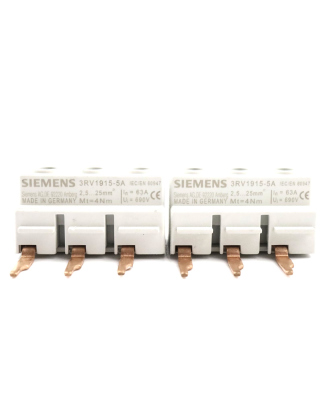 Siemens 3-Phasen-Einspeiseklemme 3RV1915-5A (2Stk.) NOV