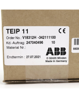ABB I/P-Signalumformer TEIP11 V18312H-342111100 OVP