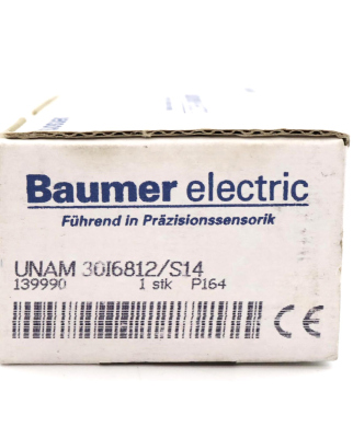 Baumer electric Ultraschall Sensor UNAM 30I6812/S14 OVP