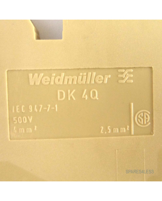 Weidmüller Durchgangsklemmen DK 4Q/35 0590160000 (100Stk.) OVP