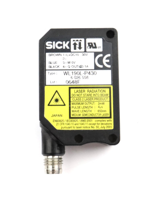 SICK Reflexions Lichtschranke WL190L-P430 6026558 GEB