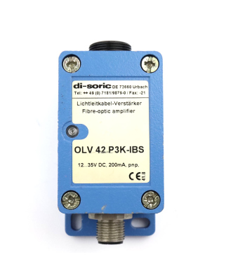 di-soric Lichtleitkabel-Verstärker OLV 42 P3K-IBS NOV