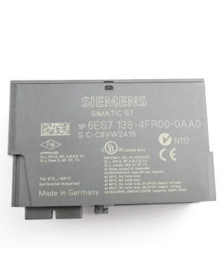 Simatic S7 ET200S 6ES7 138-4FR00-0AA0 (3Stk.) GEB