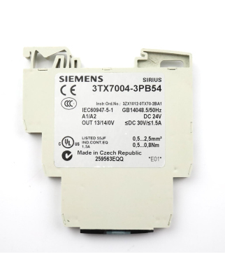 Siemens Ausgangskoppelglied 3TX7004-3PB54 (3Stk.) GEB
