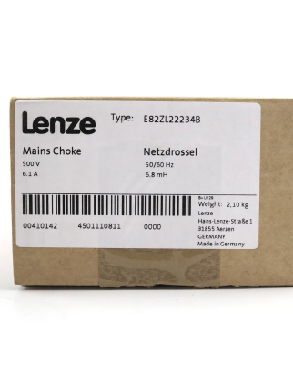 Lenze Netzdrossel E82ZL22234B 00410142 OVP