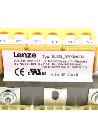 Lenze Netzdrossel ELN3_0700H003 00366071 OVP