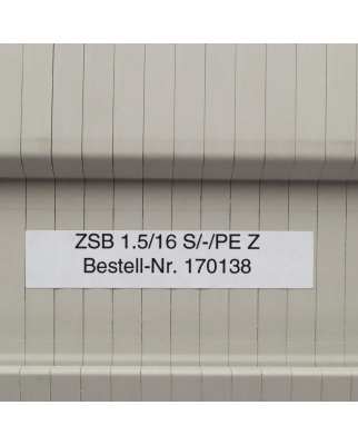 Weidmüller Basisklemmblock ZSB 1.5/16 S/-/PE Z...