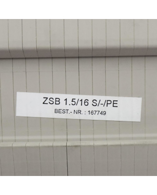 Weidmüller Basisklemmblock ZSB 1.5/16 S/-/PE 167749 NOV