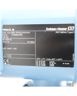 Endress+Hauser Durchflussmessgerät Promass I...
