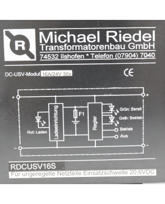Michael Riedel DC-USV-Module RDCUSV16S GEB