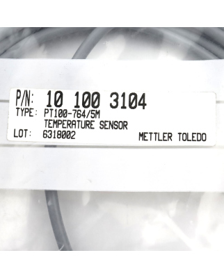 Mettler Toledo Temperaturfühler PT100-764/5M 101003104 OVP