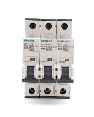 Siemens Leitungsschutzschalter 5SY4116-8 (3Stk.) GEB