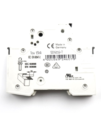 Siemens Leitungsschutzschalter 5SY6116-7 (6Stk.) GEB