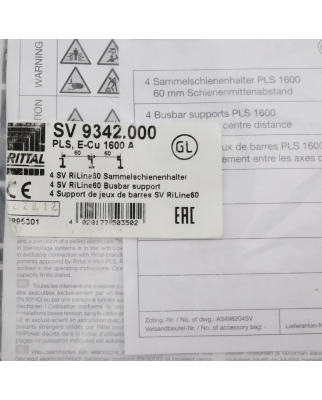 RITTAL Sammelschienenhalter SV 9342.000 (4Stk.) OVP