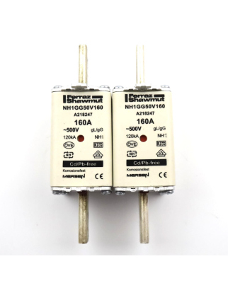 Ferraz-Shawmut Mersen Sicherungen NH1GG50V160 160A 500V (2Stk.) GEB