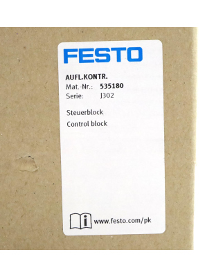 Festo Auflagenkontrolle Steuerblock 535180 OVP