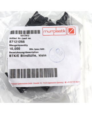 Murrplastik Blindtülle BTK/E 87121266 (10Stk.) OVP