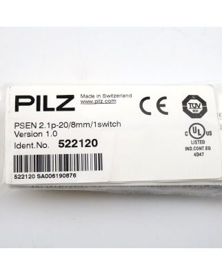 Pilz Sicherheitsschalter PSEN 2.1p-20/8mm/1switch 522120 OVP