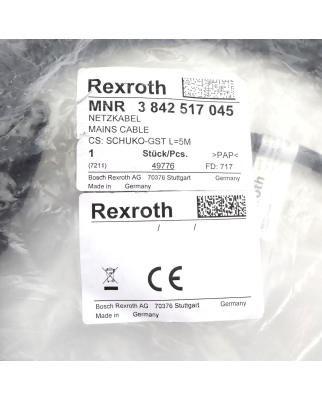 Rexroth Netzkabel 3842517045 OVP
