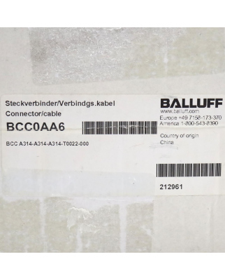 Balluff T-Stücke BCC0AA6 BCC...