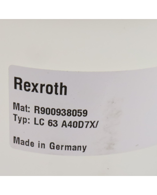 Rexroth Logik-Einbauventil R900938059 LC 63 A40D7X OVP